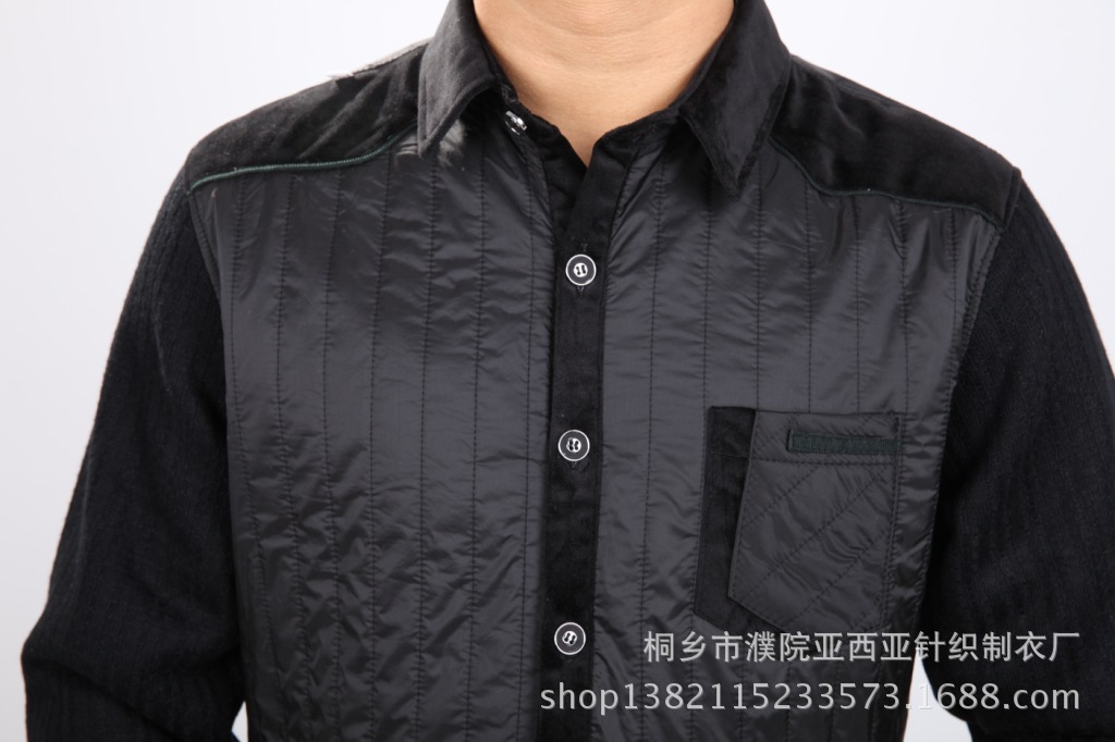 新款男装保暖衬衫
