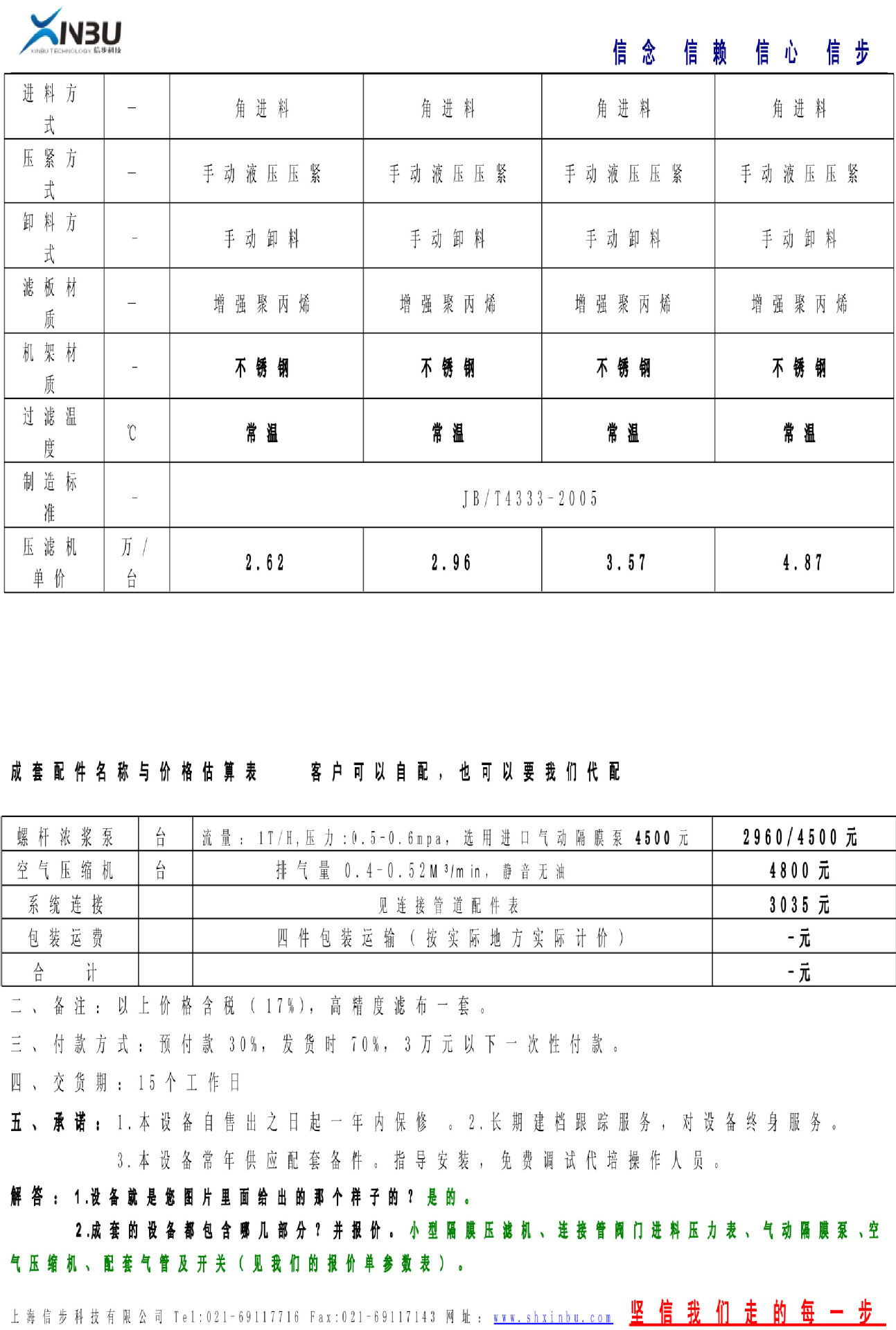 小型隔膜压滤机参数报价图片1