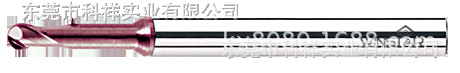 鎢鋼泛用銑刀-2刃球刀-長頸型