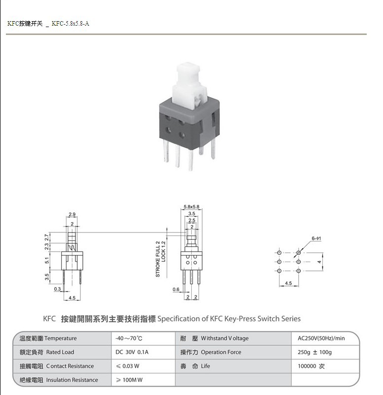 KFC-5.8X5.8-A图纸