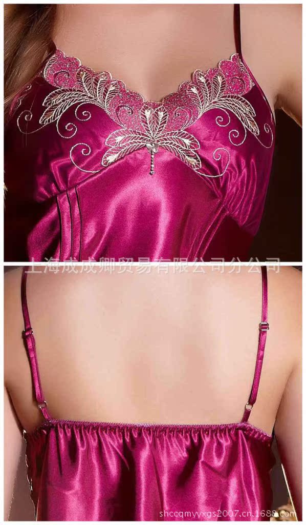 9332-紫色吊带细节组合-