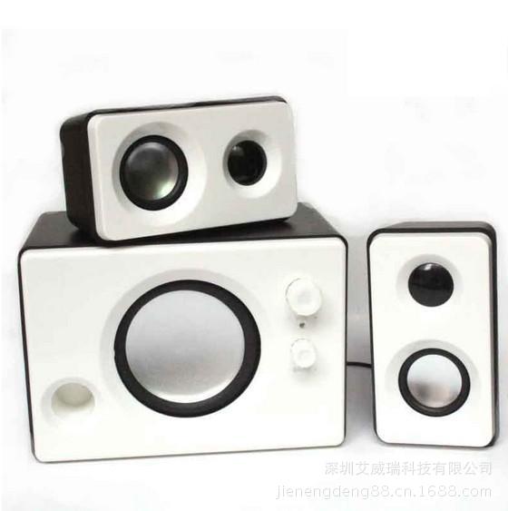 E202新款白色高音质2.1音箱 (2)