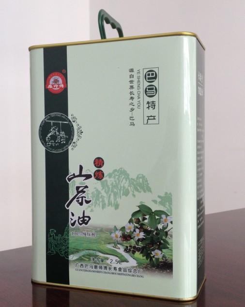 广西特产100%纯正巴马养生野生山茶油 茶籽油 铁罐精品装【来电订