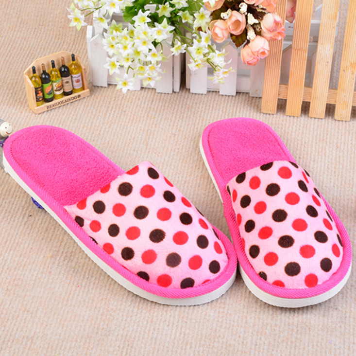 2013圆点帮面家居拖鞋 棉拖鞋厂家直销批发慈溪拖鞋夏季拖鞋慈溪30