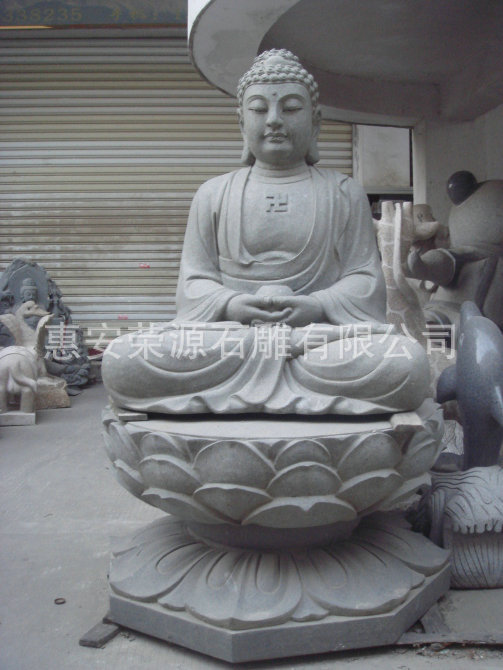 石雕佛像 加工订做大型景区如来石雕佛像摆件 汉白玉如来佛像