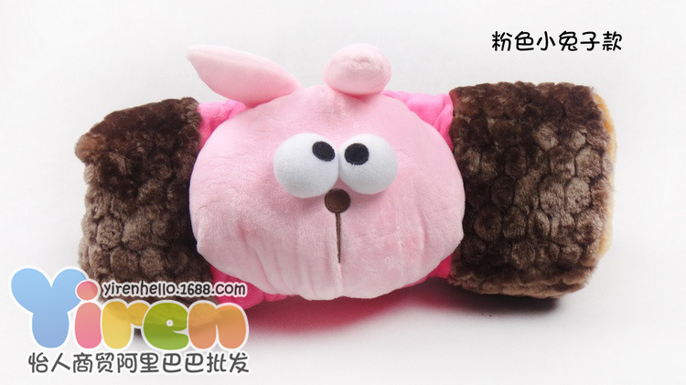 卡通暖手抱枕小號多色