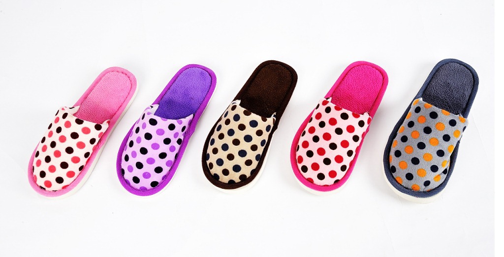 2013圆点帮面家居拖鞋 棉拖鞋厂家直销批发慈溪拖鞋夏季拖鞋慈溪8