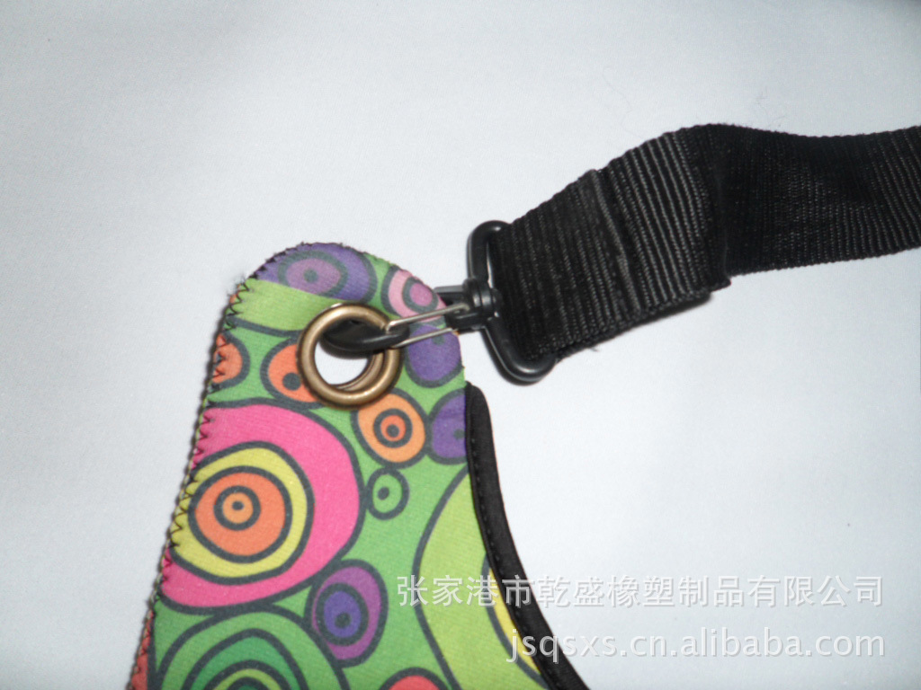 單肩圓環斑點花紋包