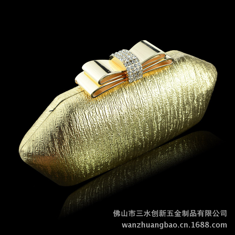 金色船型樹皮紋手抓包