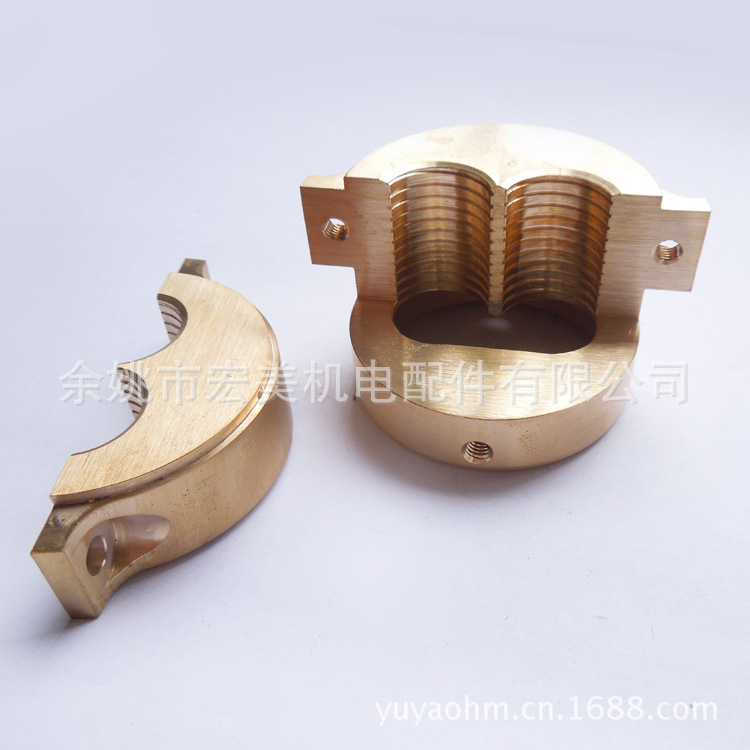 加工精密銅電連接器配件尾夾