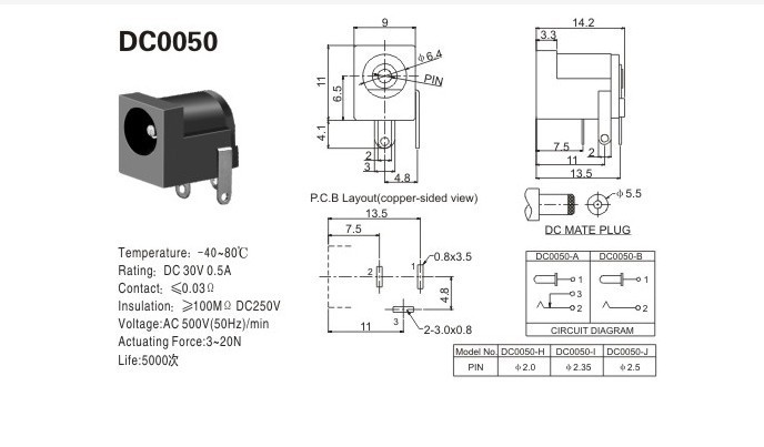 0 dc座 dc-005