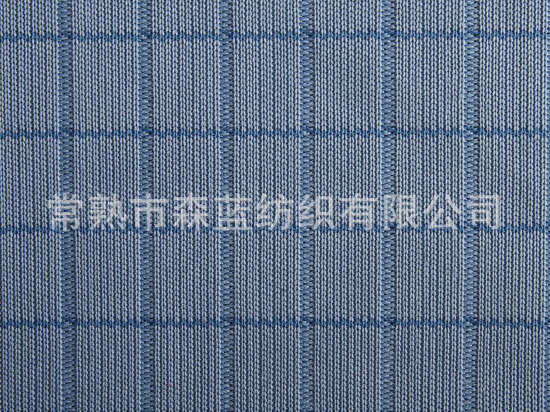 A-030抽条有光格子双面布