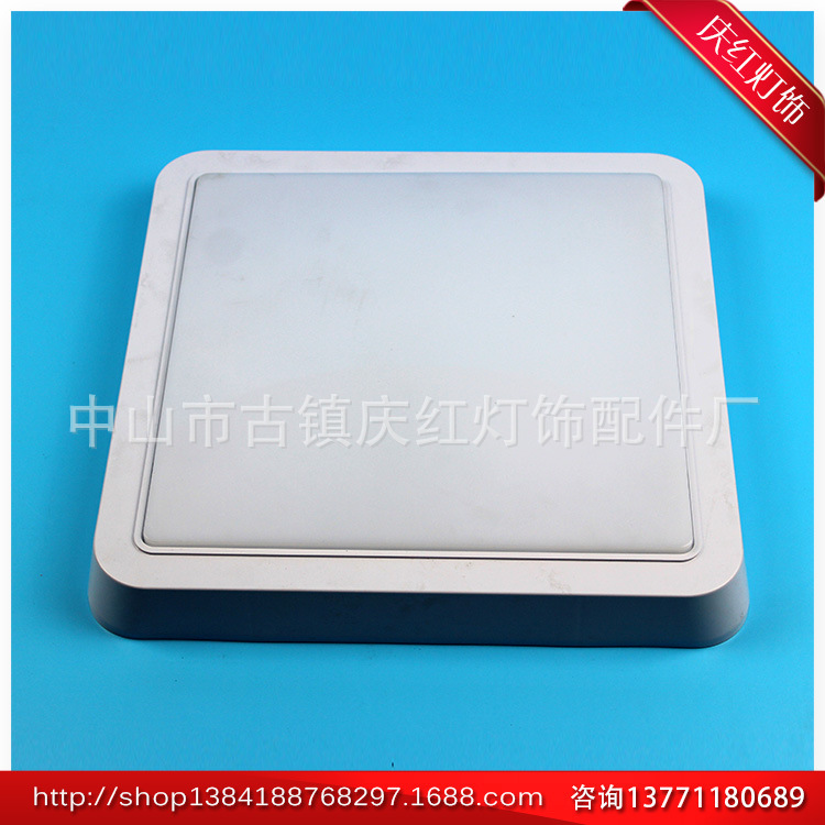 LED厨卫灯 玻璃面 厂家销售320X320奶白方形明装18W 中山LED厨卫灯批发