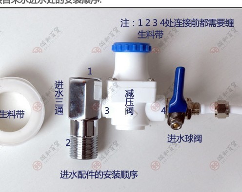 进水三通减压阀进水球阀
