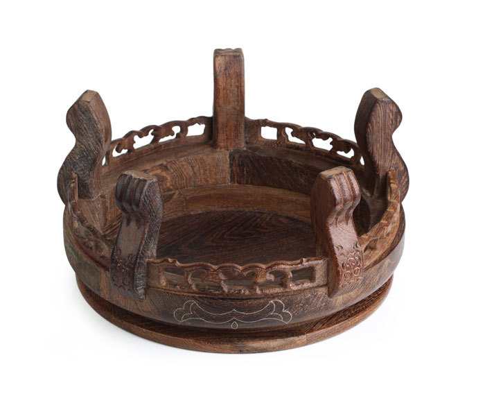 家居工艺品摆件底座实木雕刻