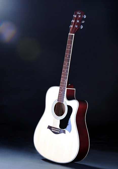 安徽卡特吉他厂 cate(卡特) qm-605 41寸椴木琴行专供吉他批发图片_77