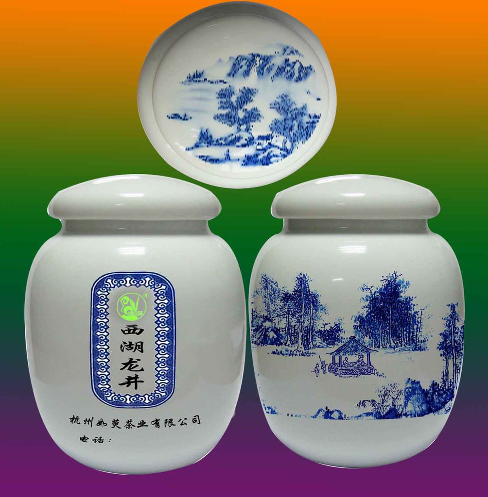 供应景德镇陶瓷茶叶罐 陶瓷蜜蜂罐