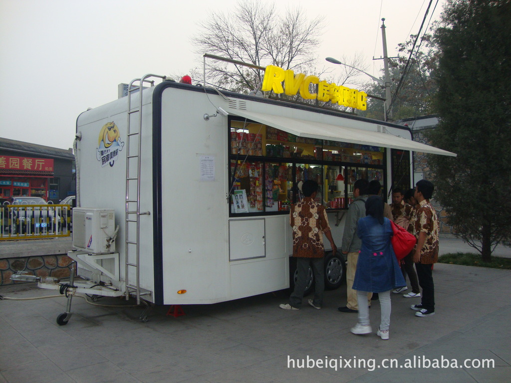 可移动式便利店,拖挂式可移动售卖点,流动快餐售卖车