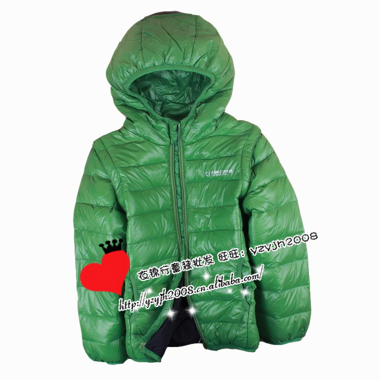 GXF帶帽羽絨衣綠1副本