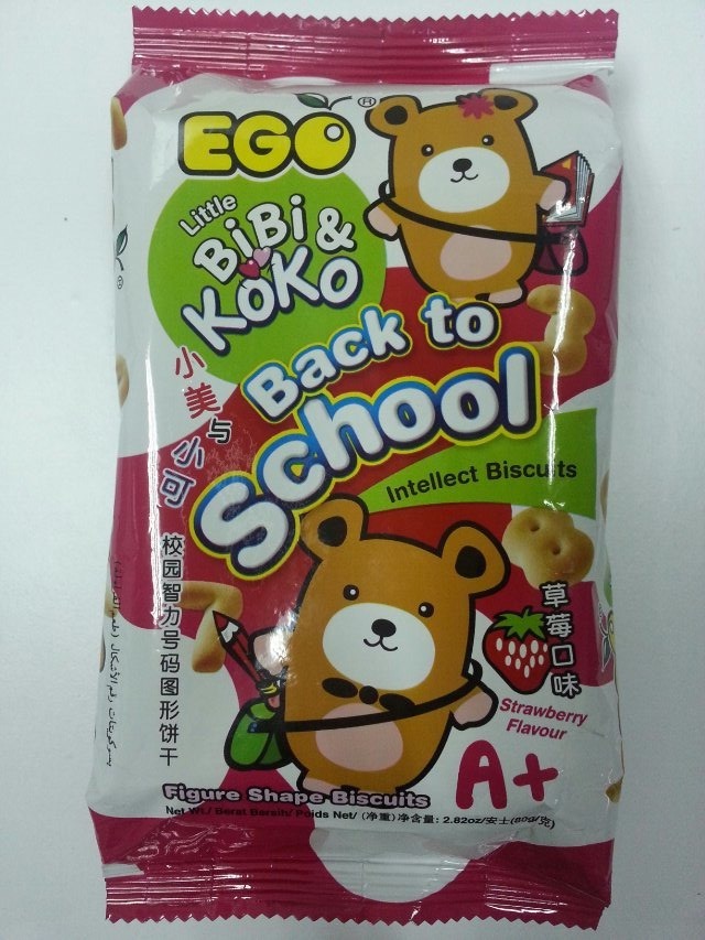 臺灣進(jìn)口嬰兒零食 EGO 小美與小可魔術(shù)棒餅干3味批發(fā) 80g 48包/箱