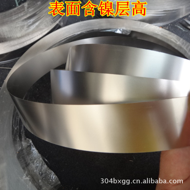 宝丰镀镍厂:0.1mm厚连续镀镍钢带 易焊锡镀镍钢带 电池连接片