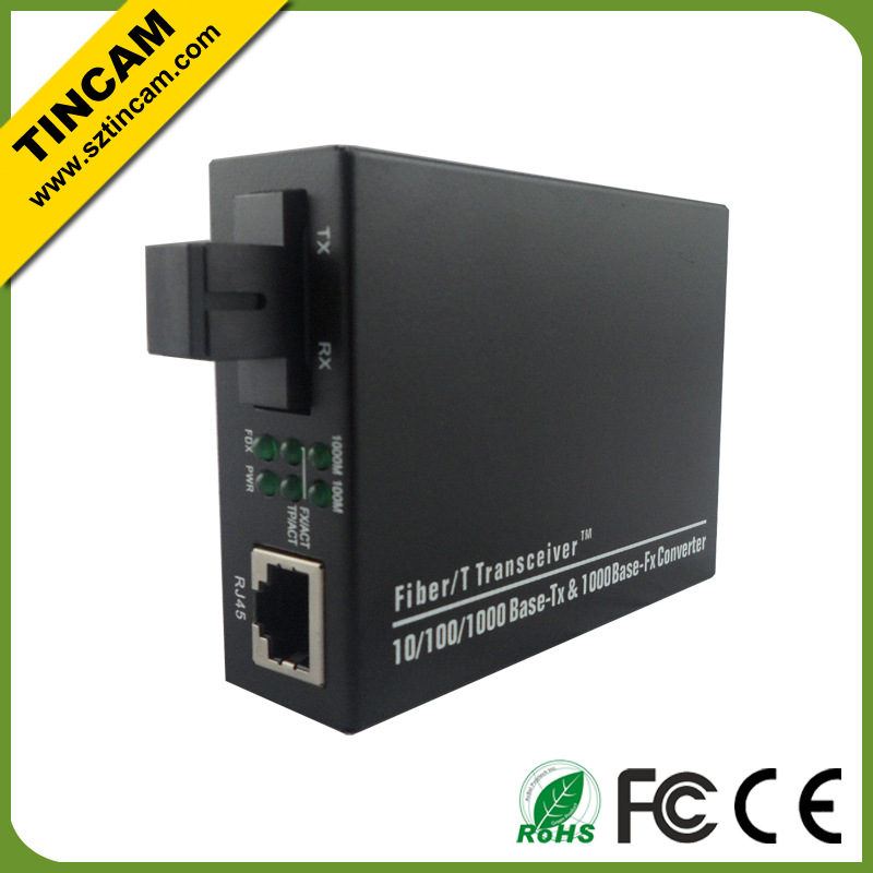 media converter SC single fibe