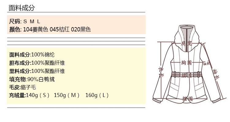 貉子毛高檔羽絨衣