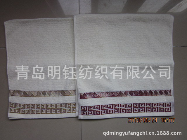 提花云字头毛巾２