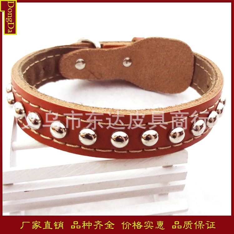 東達|寵物用品批發 高檔加厚牛皮寵物項圈 狗狗頸圈 大中型犬適用工廠,批發,進口,代購