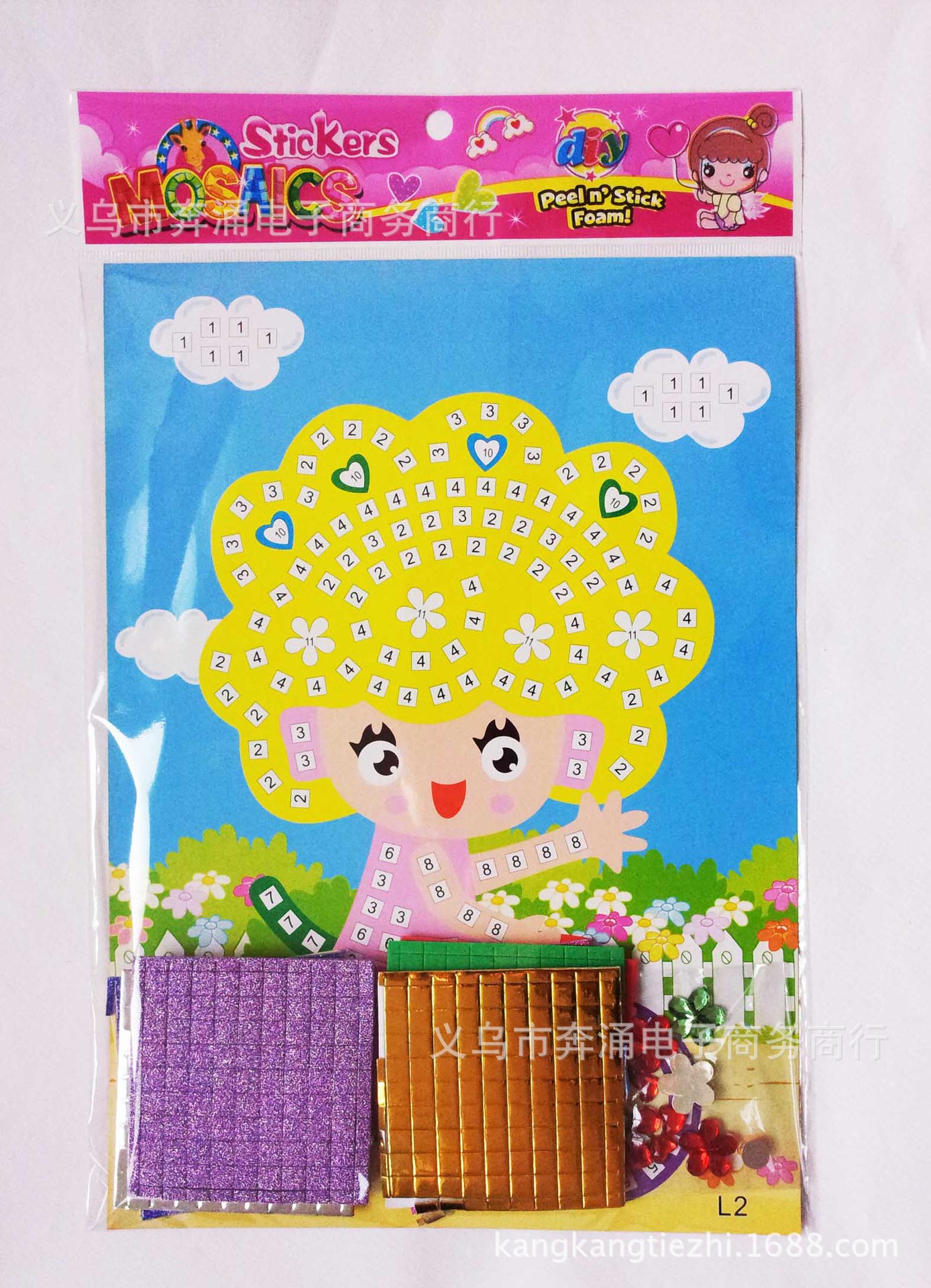 具 DIY手工贴画 -价格,厂家,图片,纸质工艺品,义乌市奔涌电子商