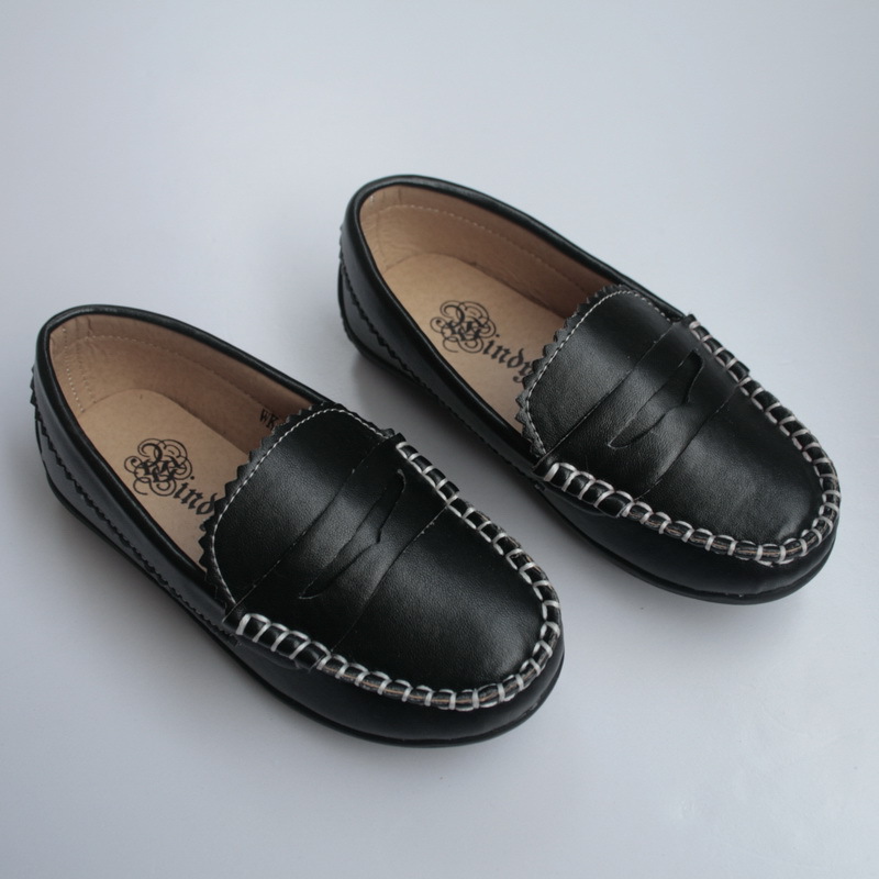 儿童皮鞋 男童 黑色皮鞋 大童 正装西装鞋 外贸原单 批发WK1212