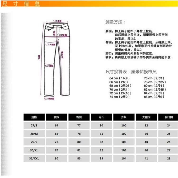 尺寸信息