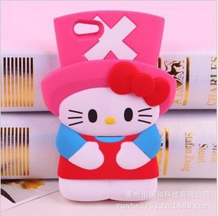 立體hello kitty貓iphone5硬殼手機殼，凱蒂貓卡通手機套工廠,批發,進口,代購