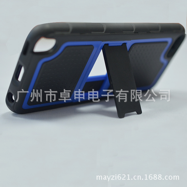ipod touch5雙色支架手機殼