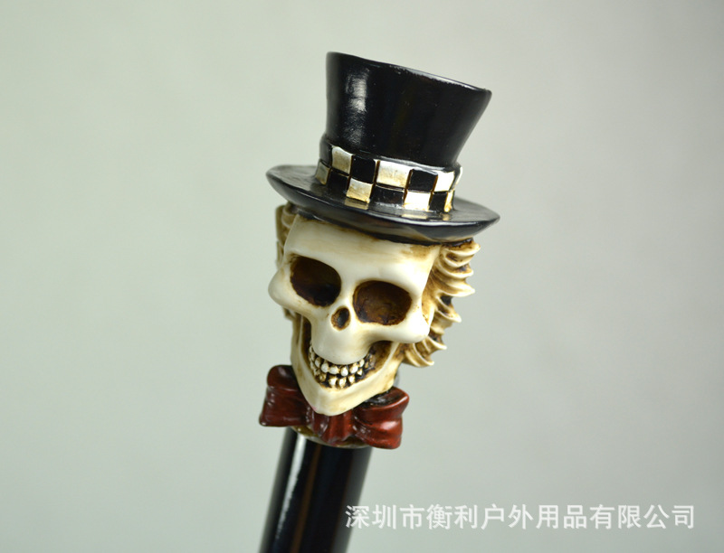 紳士禮帽骷髏頭傘