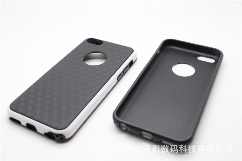 iphone5c曬紋雙色軟殼