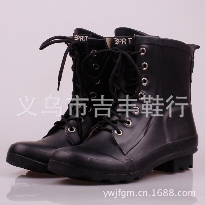 黑色情侶雨鞋