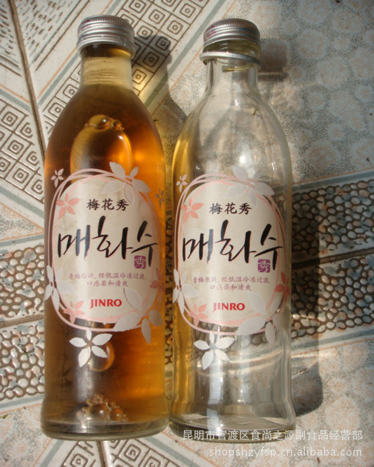 韩国真露14度梅花秀(果子酒 买得多,优惠多 全心的女式酒300ml