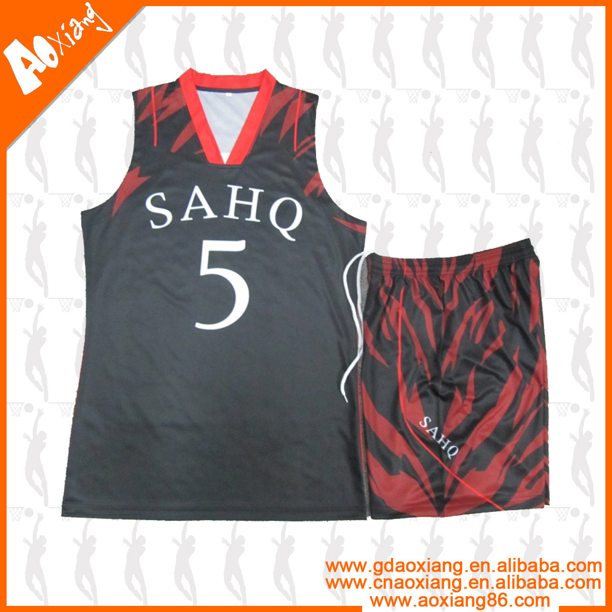 Sublimation basketball uniform