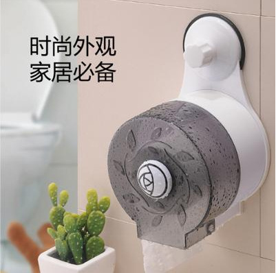 双庆强力吸盘浴室防水纸巾架,卫生间纸巾盒,厕所抽纸盒卷纸筒