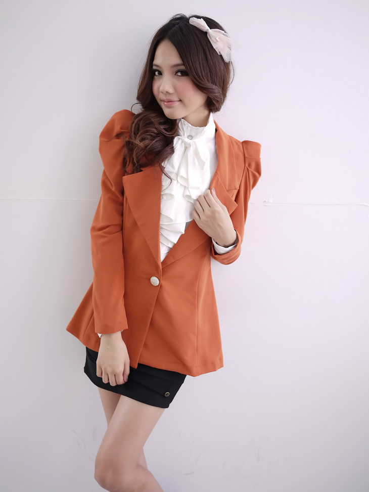 服装鞋帽箱包,钟表眼镜 女装 女式西装 5077#模特实拍秋装新款裙摆