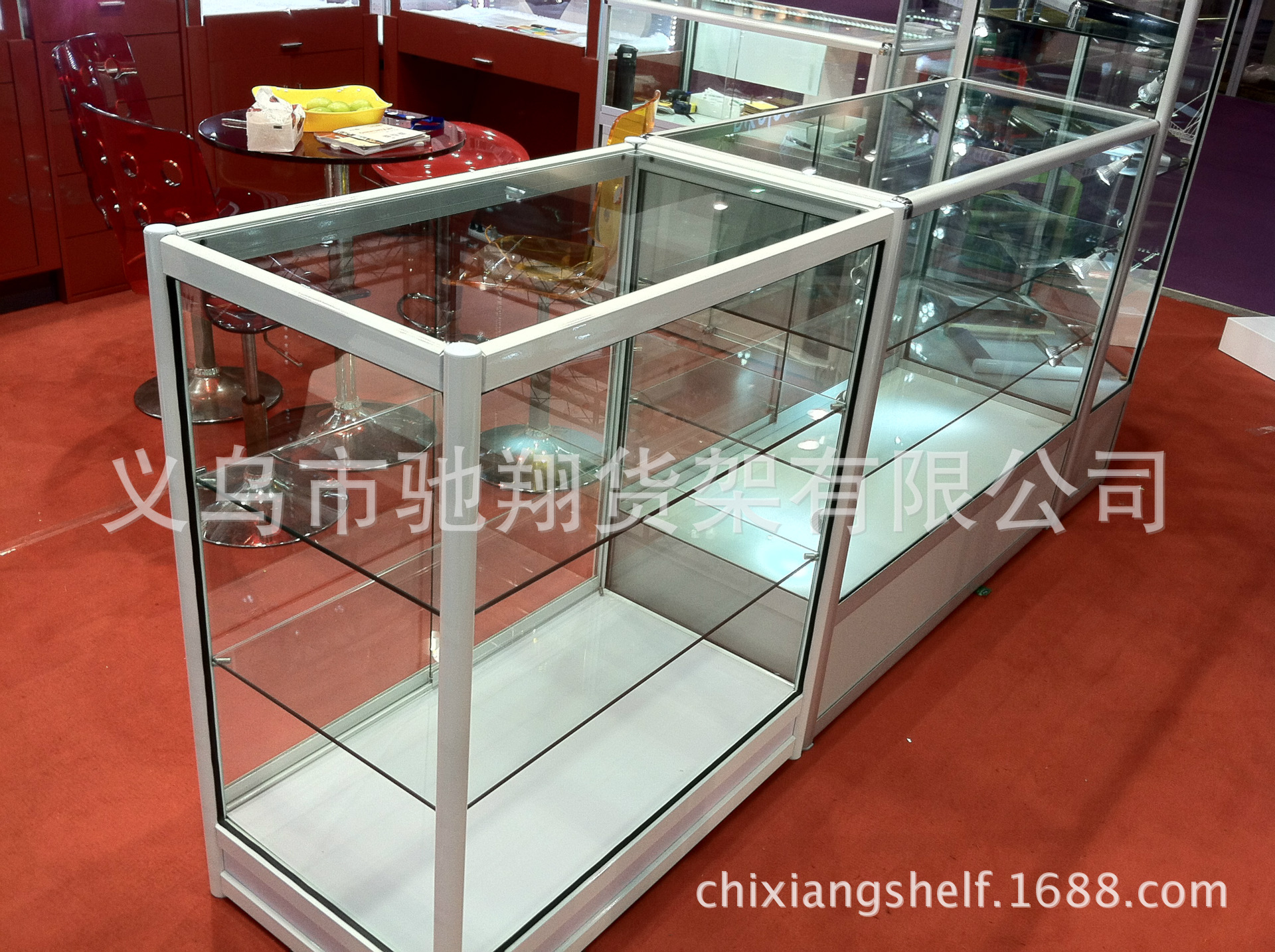 厂家直销批发零售铝合金玻璃柜台2013新款可拆装可定做