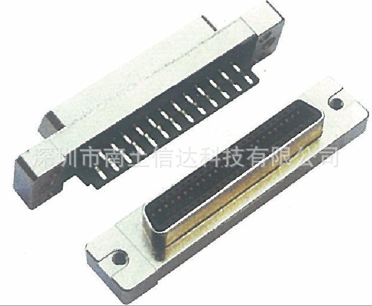 SCSI CN型母座焊線式無卡鉤