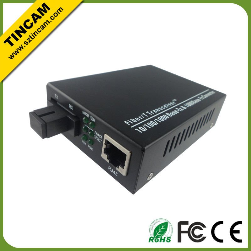 media converter SC single fibe