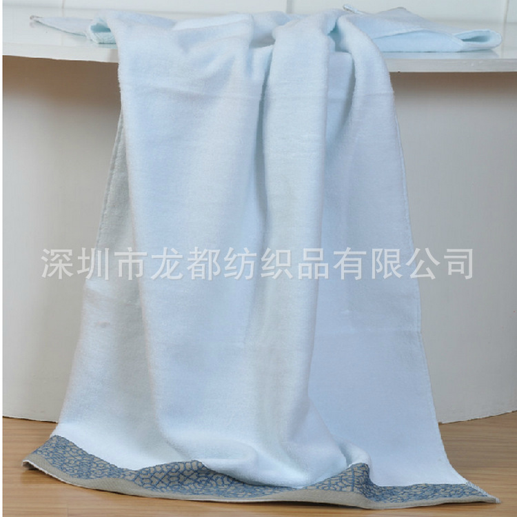 复古风包边浴巾 首图1