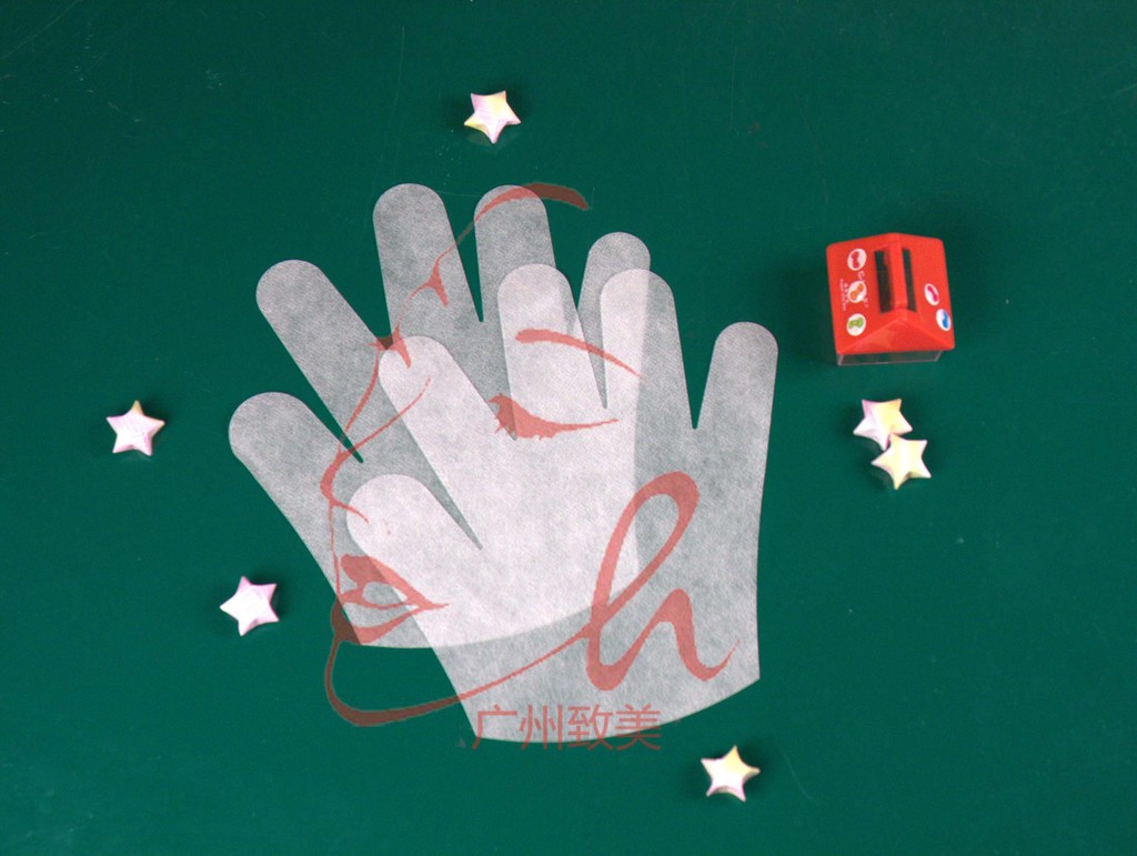 无纺布五指手膜套2