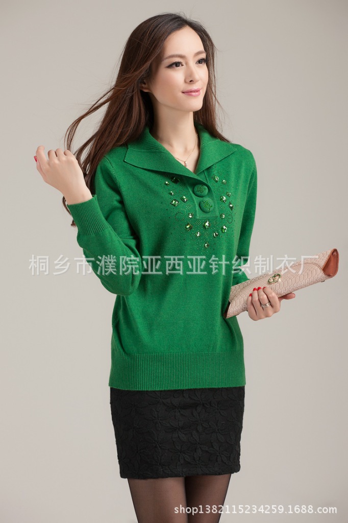 2013秋冬尊贵妈妈装新款羊毛衫