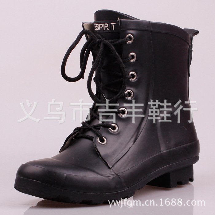 黑色情侶雨鞋