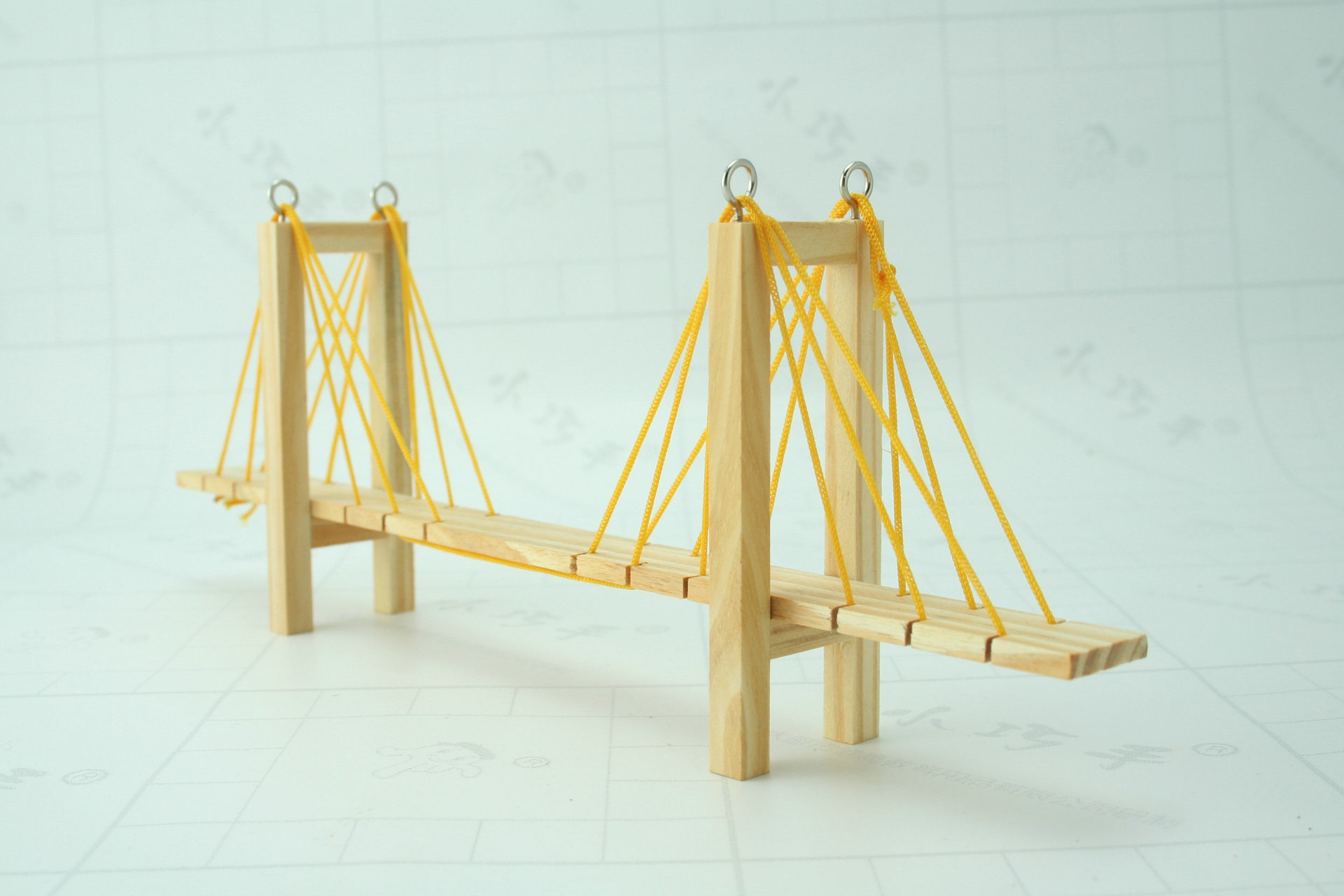 C4D长木桥模型-C4D模型-菜鸟C4D