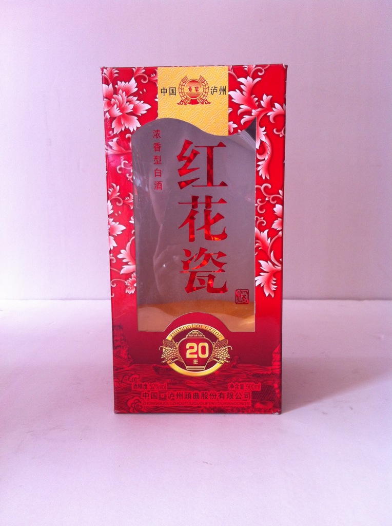 泸州头曲股份2s年开天窗红花瓷酒.泸州酒酒业,五粮液开放3s年